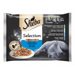 Sheba 4x85 g tasakos cicaeledel halas Konzerv, nedves táp kutya-macska Sheba