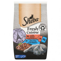 Sheba 6x50 g Mini Fresh cuisine PARIS (966) Konzerv, nedves táp kutya-macska Sheba