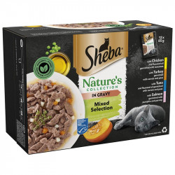 Sheba 12 pack tasakos cicaeledel Natures Mix 12x85 g Konzerv, nedves táp kutya-macska Sheba
