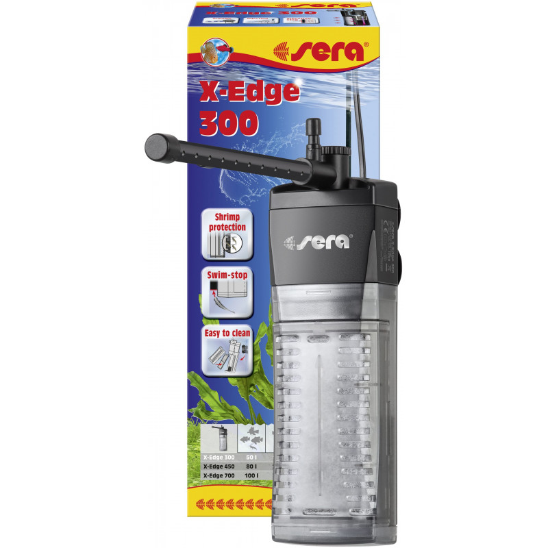 SERA x-Edge 300 energiatakarékos sarokszűrő 50-100 l akváriumba 32655