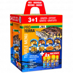 JBL PROTERRA TURTLE Menu 250ml 3+1 72360 4 fajta ételválaszték minden vízi és mocsári teknős számára Teknős Terrarisztika JBL