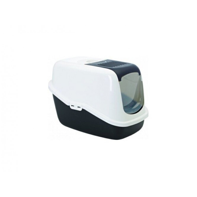 SAVIC 0227-00WZ alombox fedeles wc Nestor aktívszén filterrel fekete-fehér 56x39x38,5 cm