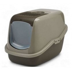 SAVIC 0227-00WC alombox fedeles wc Nestor aktívszén filterrel szürke-csokibarna 56x39x38,5 cm Alomtálca, macska WC kutya-macska Savic