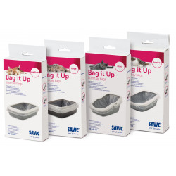 SAVIC 3350 Bag it Up medium alomtálca betét 12 db-os 42x32 cm Alomtálca, macska WC kutya-macska Savic