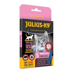 Julius K-9 Cat Spot On - Bolha-, kullancs riasztó spot-on macskák részére (5x1ml) Bolha, kullancs kutya-macska JULIUS K9