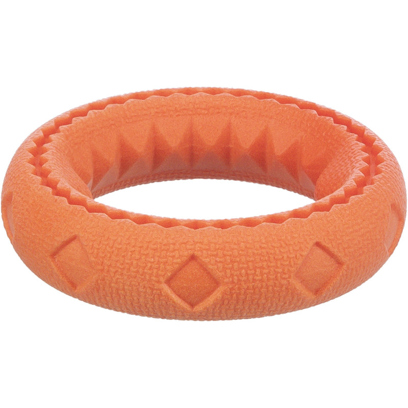 TRIXIE 33445 kutyajáték  TPR karika, 11 cm úszós, nem sípolós narancs színű