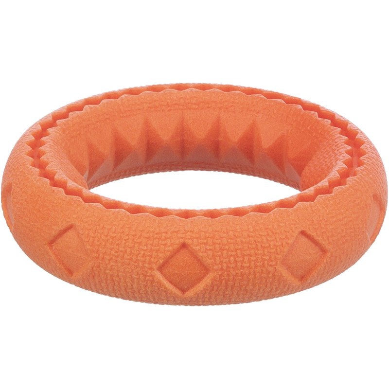 TRIXIE 33445 kutyajáték  TPR karika, 11 cm úszós, nem sípolós narancs színű