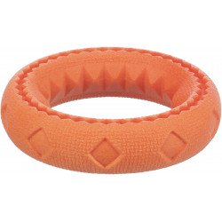 TRIXIE 33445 kutyajáték  TPR karika, 11 cm úszós, nem sípolós narancs színű Kutya kutya-macska TRIXIE