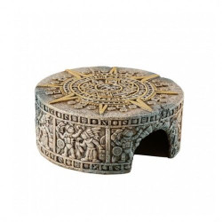 EXO-TERRA 3166 Aztec Cave - bújó M terráriumba Azték mintás O18cmx7,5cm Berendezés, dekor Terrarisztika Exo-Terra
