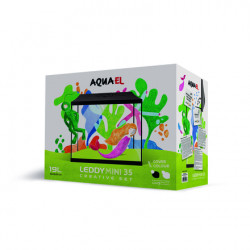Aquael LEDDY Set MINI 35 black - akvárium garnéláknak és kisebb halaknak (35x18x30cm) 122984 Akvárium Akvarisztika AQUAEL