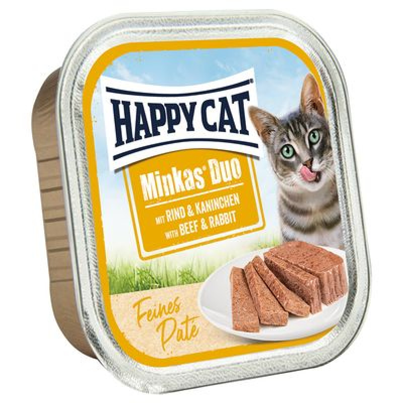 Happy Cat Duo pástétomos falatok - marha-nyúl 100 g 149854