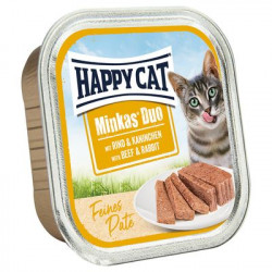 Happy Cat Duo pástétomos falatok - marha-nyúl 100 g 149854 Konzerv, nedves táp kutya-macska Happy Cat