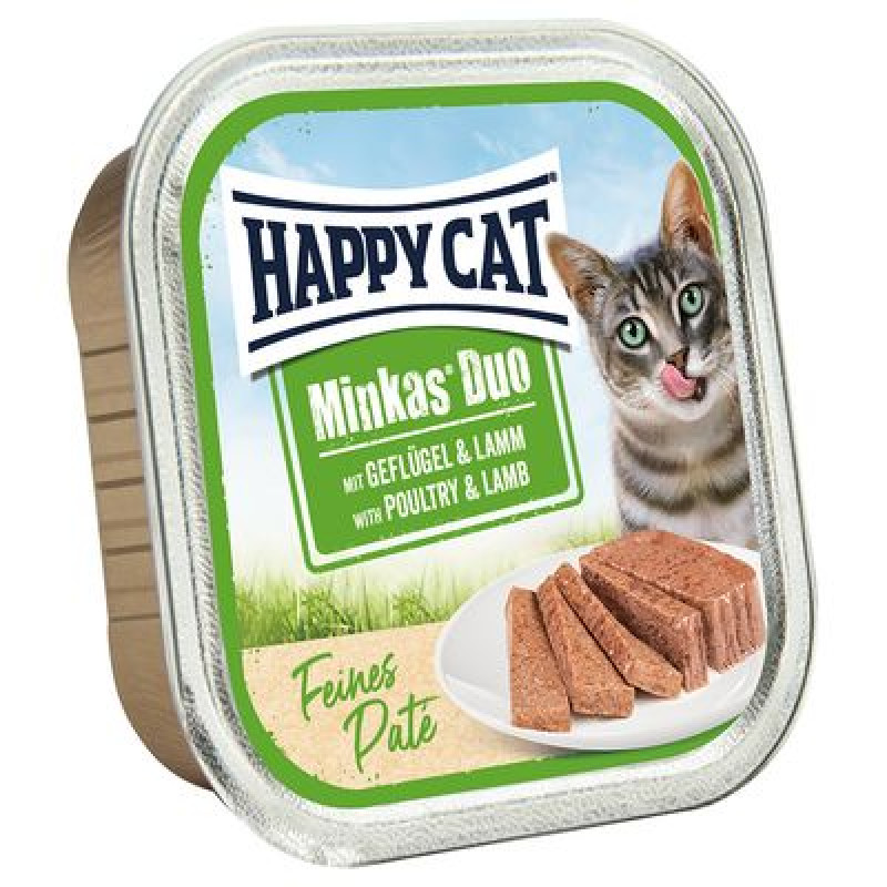 Happy Cat Duo pástétomos falatok - szárnyas-bárány 100 g 149856