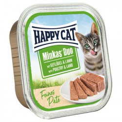 Happy Cat Duo pástétomos falatok - szárnyas-bárány 100 g 149856 Konzerv, nedves táp kutya-macska Happy Cat