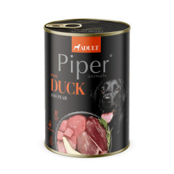 PIPER 400 g konzerv kutyáknak 65 százalékos kacsa körtével Konzerv, nedves táp kutya-macska PIPER