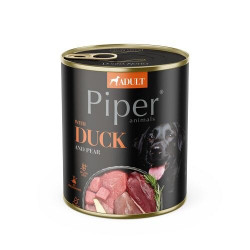 PIPER 800 g konzerv kutyáknak 65 százalékos kacsa körtével Konzerv, nedves táp kutya-macska PIPER