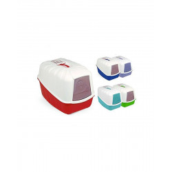 MPS KOMODA műanyag cica wc fedeles 54x39x40 cm S07080100 Alomtálca, macska WC kutya-macska MPS