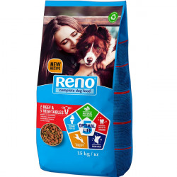 Reno Optimal Life 15 kg száraz kutyatáp marha-zöldség Kutya kutya-macska Reno