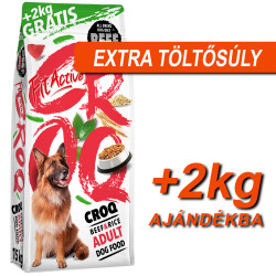 Panzi Fit Active CROQ  Premium 15+2 kg Beef&Rice 313986 Kutya kutya-macska Panzi