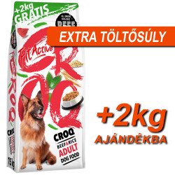 Panzi Fit Active CROQ  Premium 15+2 kg Beef&Rice 313986 Kutya kutya-macska Panzi