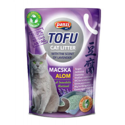 Panzi Tofu - nyövényi alapú, levendula illatú macskaalom (2,5kg) 315317 Macskaalom kutya-macska Panzi