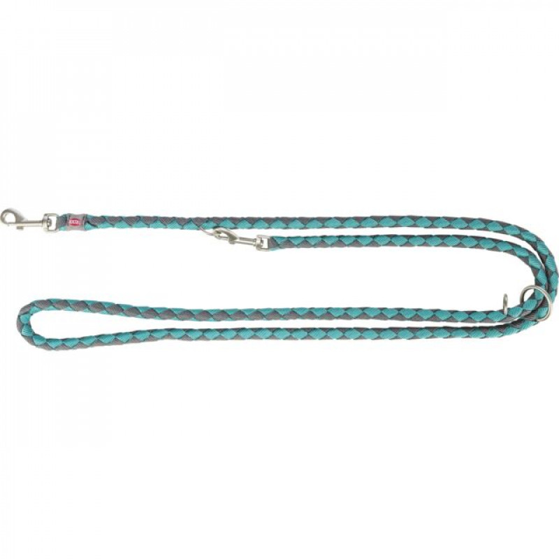 TRIXIE 143628 Cavo póráz állítható L-XL 2m/18mm aqua/szürke