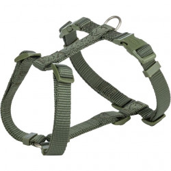TRIXIE 203333 textil H-hám Premium S-M 42-60/1,5 cm olívazöld Kutya kutya-macska TRIXIE
