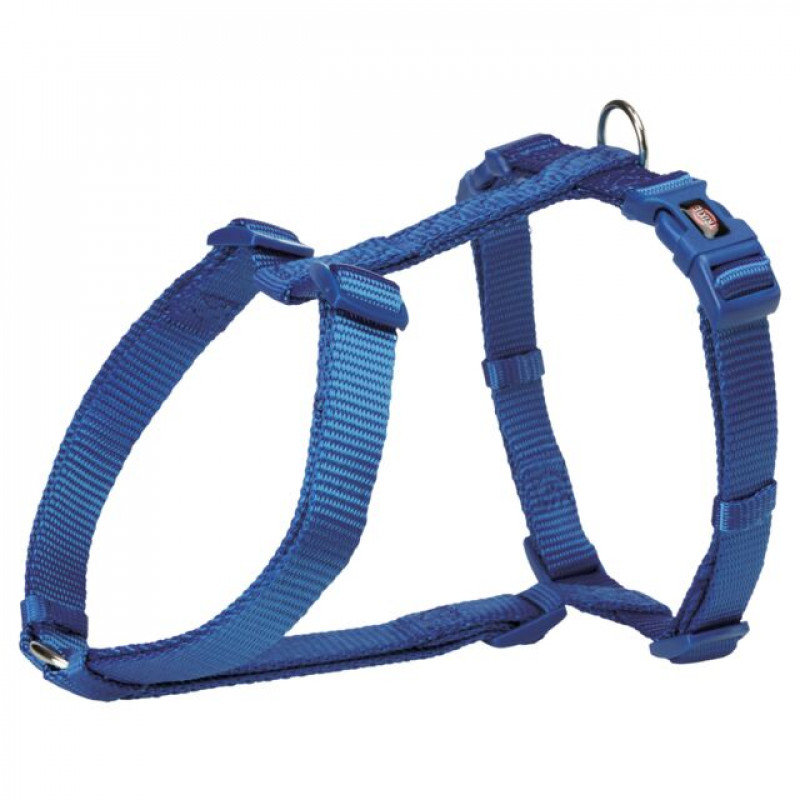 TRIXIE 203502 textil H-hám Premium L-Xl 75-100/2,5 cm királykék