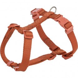 TRIXIE 204930 textil H-hám Premium L 60-87/2,5 cm mogyoró/rozsda Kutya kutya-macska TRIXIE