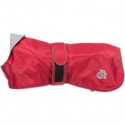 TRIXIE ruha 680317 Orleans L 60cm kabát piros fényvisszaverős mintával Kutya kutya-macska TRIXIE
