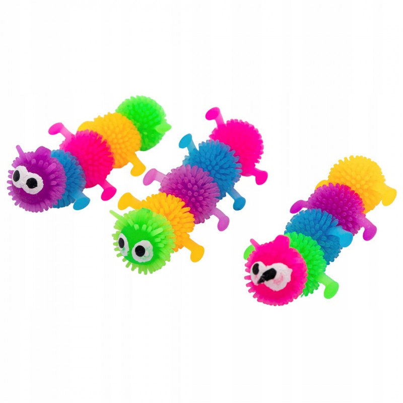COMFY 245030 cicajáték szilikon kukac szines 8,5 cm – 1 db, véletlen szín
