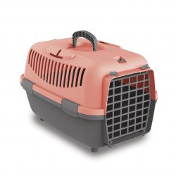 Plana Nomade - szállítóbox sötétszürke/rózsaszín 48x32x32 cm 6kg alatti kisállatoknak 00130 Szállítóeszközök kutya-macska Plana