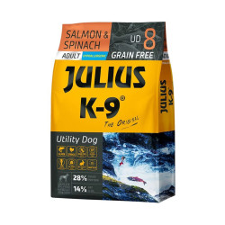 JULIUS K-9 10 kg adult SMALL salmon&spinach 314686 Kutya kutya-macska JULIUS K9