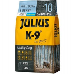 JULIUS K-9 10 kg adult SMALL vaddisznó+áfonya 314679 Kutya kutya-macska JULIUS K9