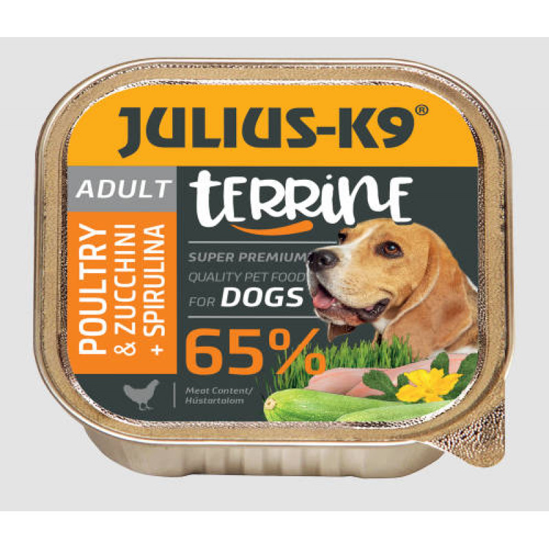 JULIUS K-9 DOG 150 g alutálkás sertés spenóttal 315577