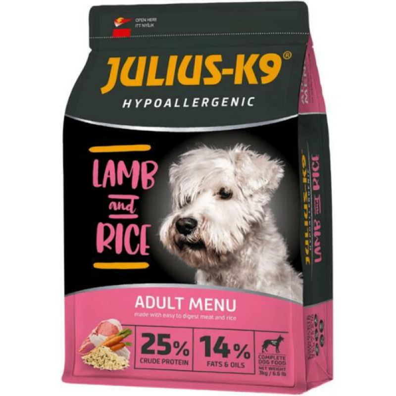 JULIUS K-9 HighPremium SMALL 3 kg ADULT Hypoallergenic LAMB&Rice 314587