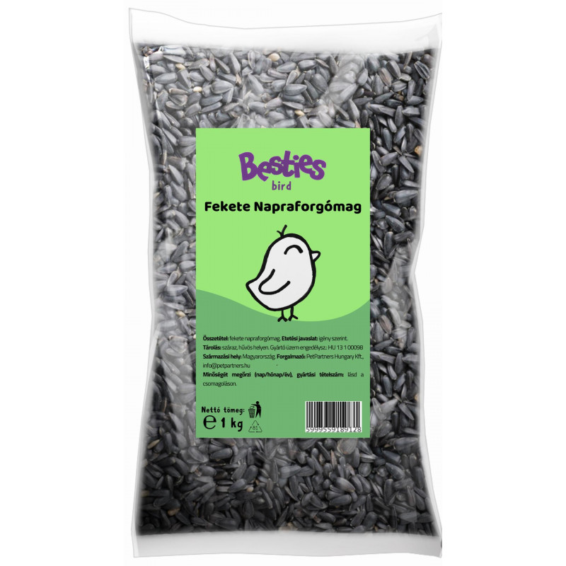 Besties fekete napraforgómag 1 kg-os 918912