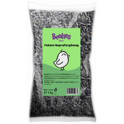 Besties fekete napraforgómag 1 kg-os 918912 Főeleség Madár Besties