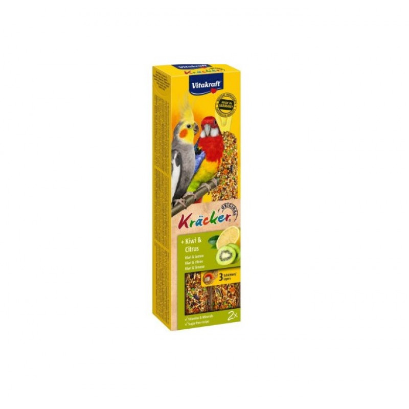Vitakraft dupla rúd nagypapagájoknak 180 g kiwi+citrom 212955