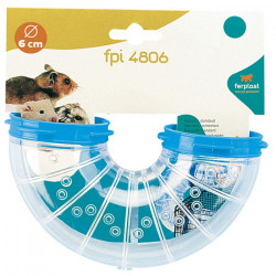 FERPLAST 84806099 bujócső U alakú, rágcsálóketrecekhez 15,2x8,2 cm/d=6 cm Ketrec Rágcsáló FERPLAST