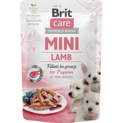 Brit Care Dog alutasakos Mini Fillets in Gravy 85 g Puppy Lamb 100216 Konzerv, nedves táp Kutyáknak Brit