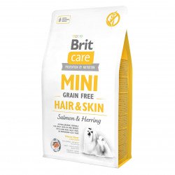 Brit Care gabonamentes Mini Hair&Skin 2 kg lazac+hering sárgaborsóval 170782 Kutya Kutyáknak Brit