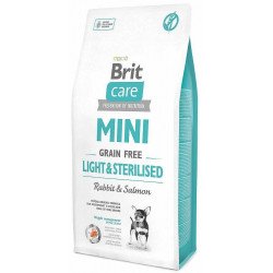 Brit Care gabonamentes Mini Light&Sterilized 7 kg nyúl+lazac sárgaborsóval 170787 Kutya Kutyáknak Brit