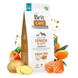 Brit Care Grain-Free/gabonamentes SENIOR&Light 3 kg Salmon&Potato 172206 Kutya Kutyáknak Brit