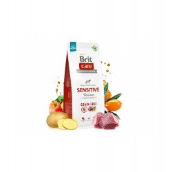 Brit Care Grain-Free/gabonamentes SENSITIVE 12 kg Venison&Potato 172210 Kutya Kutyáknak Brit