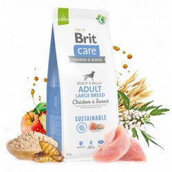 Brit Care Sustainable gluténmentes ADULT Large Breed 3 kg Chicken&Insect 172182 Kutya Kutyáknak Brit