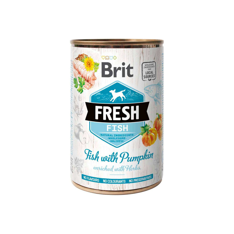 Brit Fresh 400 g konzerv Fish with Pumpkin / hal sütőtökkel 104100168