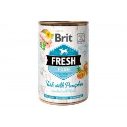Brit Fresh 400 g konzerv Fish with Pumpkin / hal sütőtökkel 104100168 Konzerv, nedves táp Kutyáknak Brit