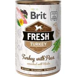 Brit Fresh 400 g konzerv Turkey with Pea Light / pulyka borsóval 104100163 Konzerv, nedves táp Kutyáknak Brit