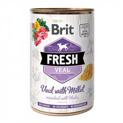 Brit Fresh 400 g konzerv Veal with Millet / borjú kölessel 104100167 Konzerv, nedves táp Kutyáknak Brit